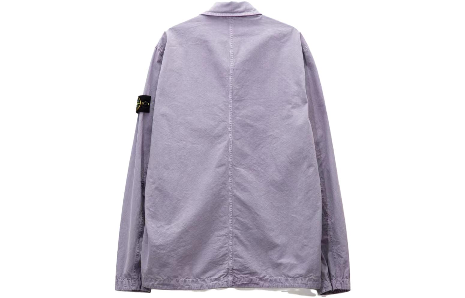 Stone Island Organic Cotton Washed Overshirt Jacket with Dual Pockets - 7915102WN-V0147 圖 3