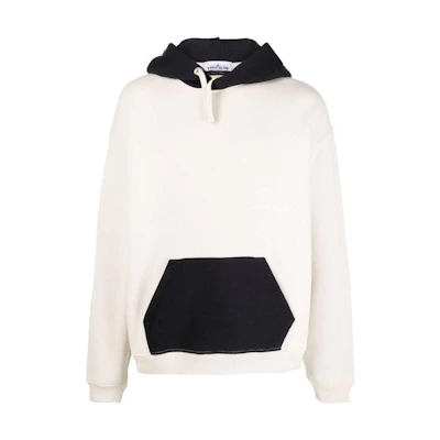 Stone Island Patchwork Hoodie Beige Long-Sleeve Sweatshirt 7915651X6-V0097
