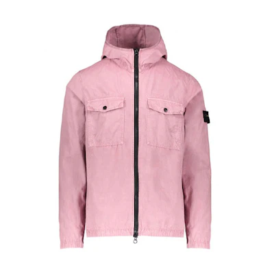 Stone Island Pink Casual Hooded Utility Jacket for Men 6915111WN-V0186