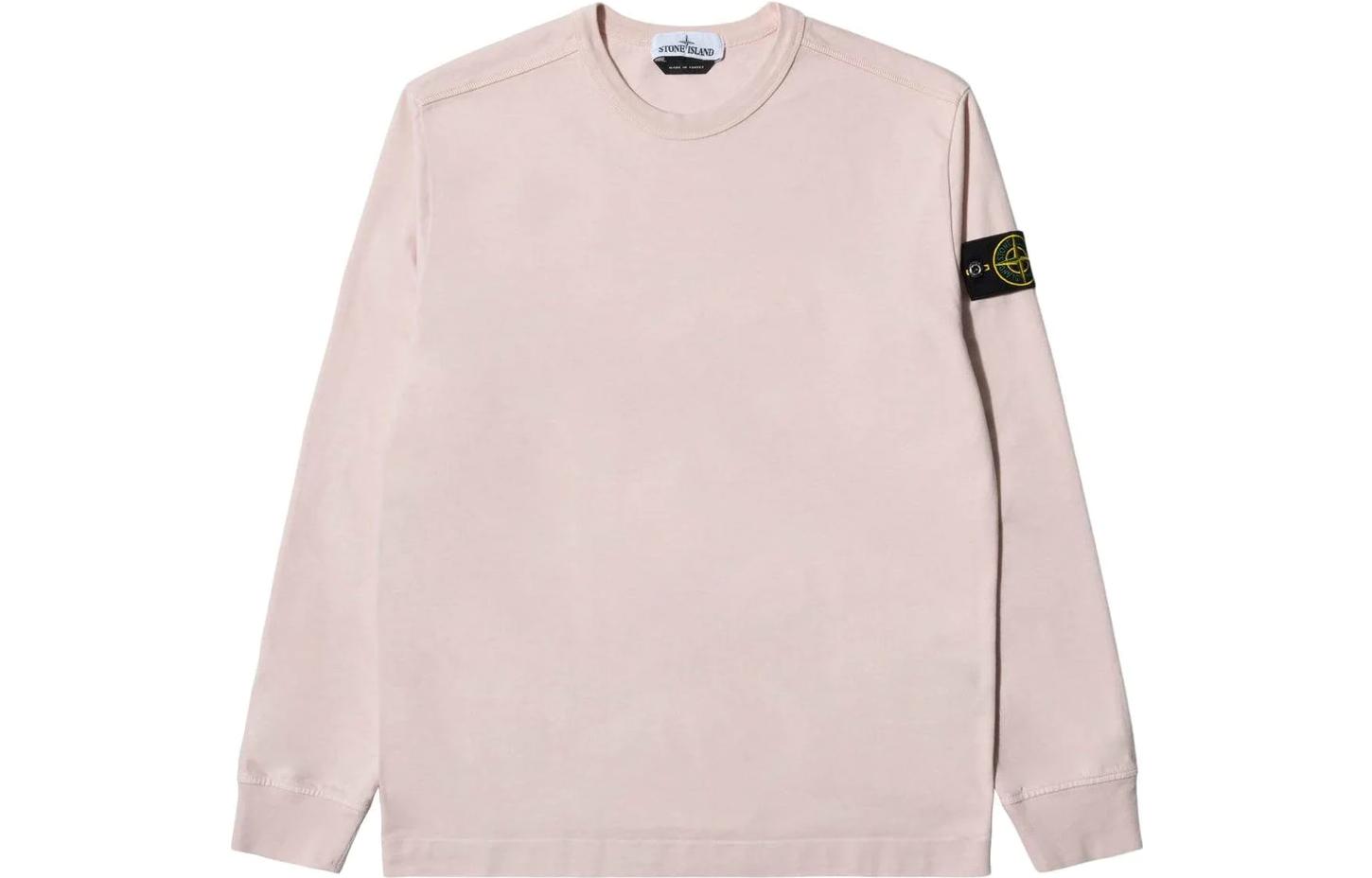 Stone Island Pink Crewneck Sweatshirt 741564450-V0082