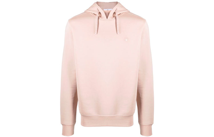 Stone Island Pink Embroidered Graphic Drawstring Hoodie 751561635-V0082