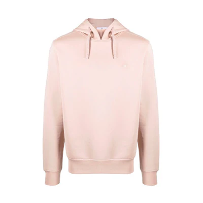 Stone Island Pink Embroidered Graphic Drawstring Hoodie 751561635-V0082