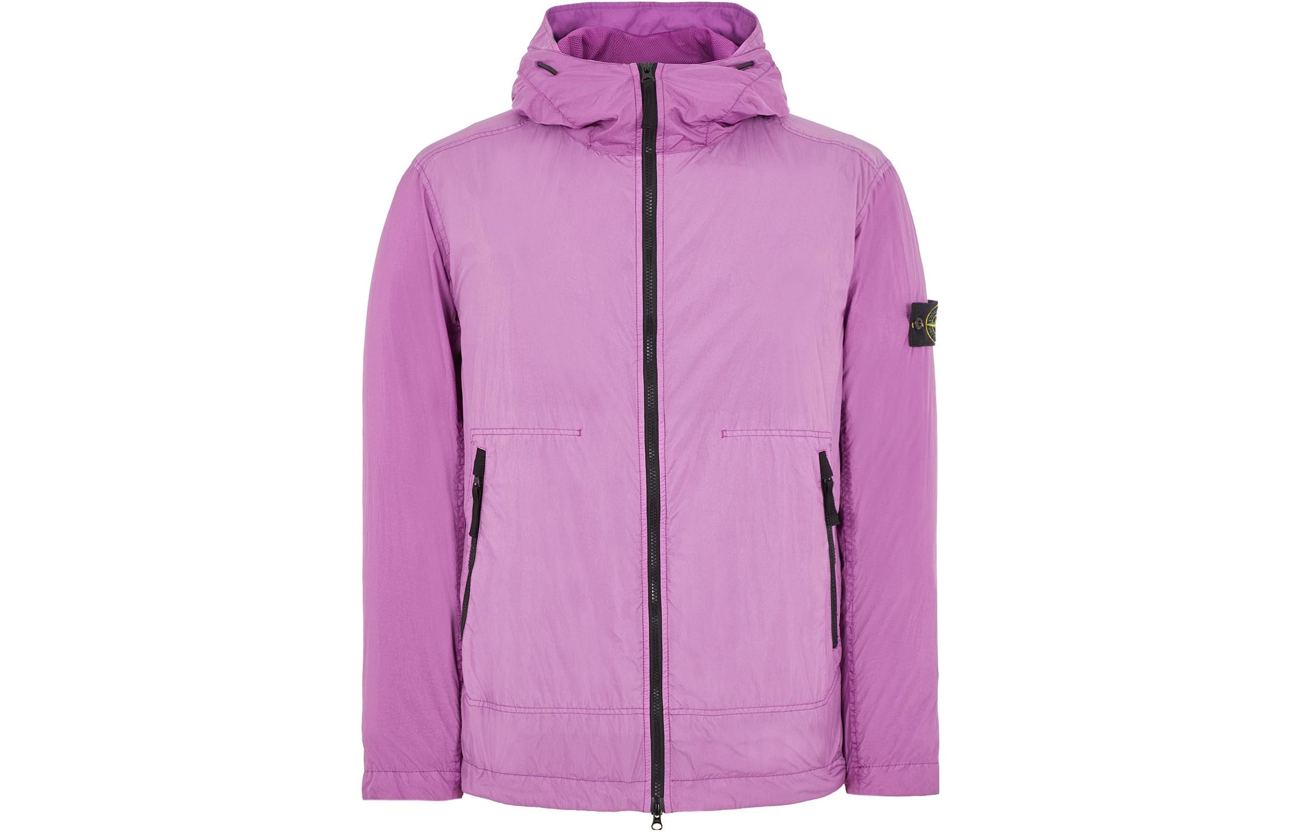 Stone Island Pink Lightweight Waterproof Hooded Jacket 781540522-V0080