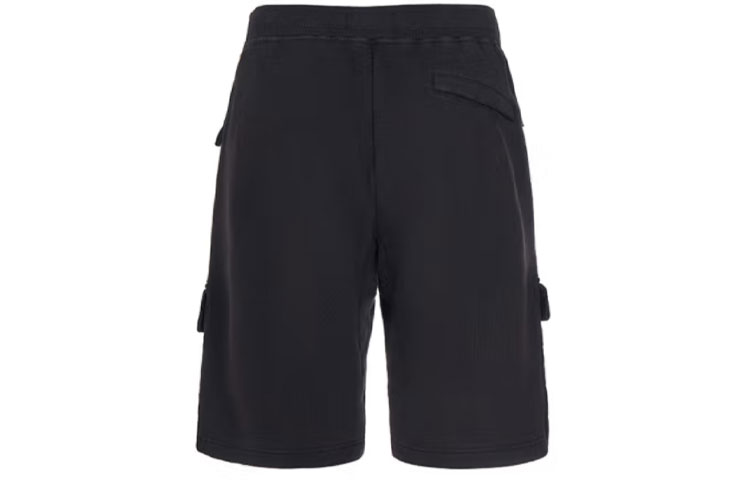 STONE ISLAND Pocket Logo Embroidered Casual Shorts  Black. 761564453-V0029 圖 3