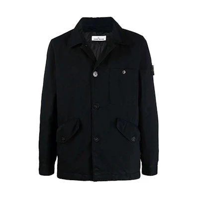 Stone Island PRIMALOFT David-Tc Black Work Jacket for Men 751541749-V0029