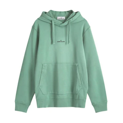 Stone Island Printed Logo Green Hoodie Long Sleeve 811566283-V0055