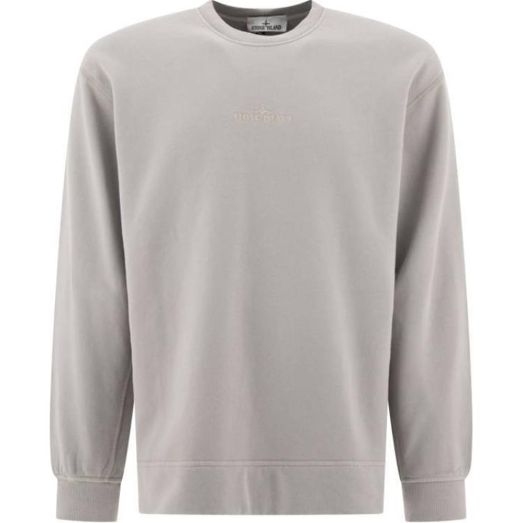 Stone Island Pullover Crewneck Sweatshirt Light Gray 811566720-V0060