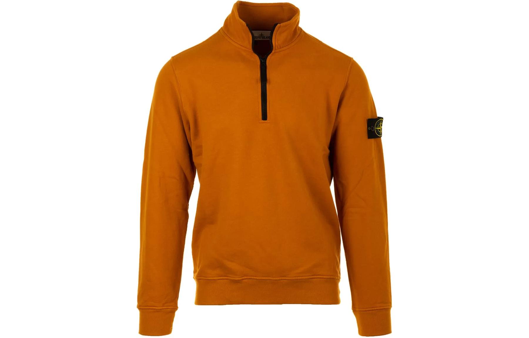 Stone Island Pullover Crewneck Sweatshirt Orange 791562720-V0013