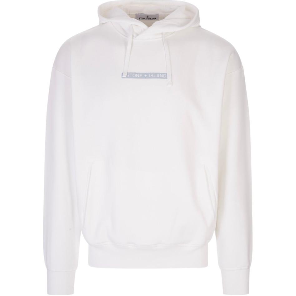 Stone Island Pullover Hoodie White Long Sleeve 771560335-V0001