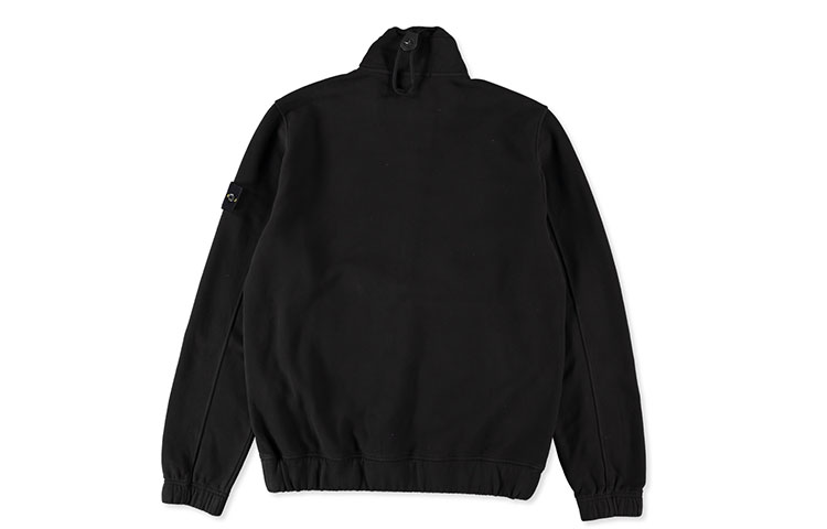 STONE ISLAND Pullover Zip Sweatshirt Black Unisex 731561520-V0029 圖 3