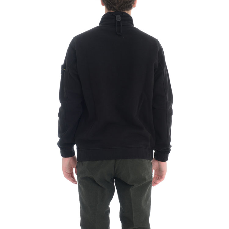 STONE ISLAND Pullover Zip Sweatshirt Black Unisex 731561520-V0029 圖 5