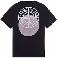 Order Stone Island 純黑標誌印花短袖T恤 男款 76152NS94-V0029