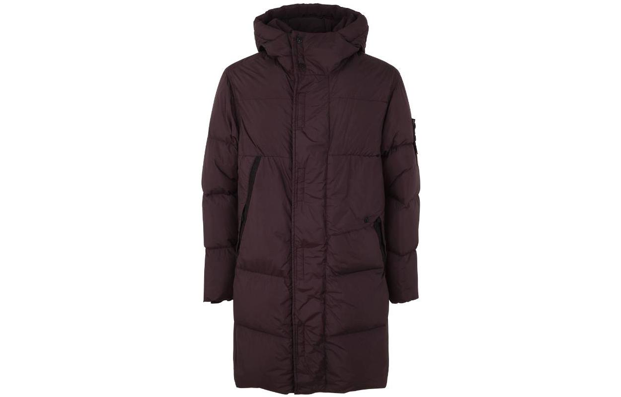 Stone Island Purple  Loose-Fit Logo Hoodie Mid-Length Jacket 791570323-V0011 圖 2