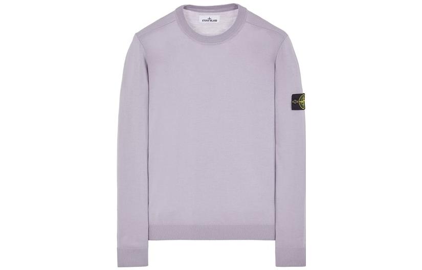 Stone Island Purple Crewneck Long Sleeve Sweatshirt 7915510C4-V0047