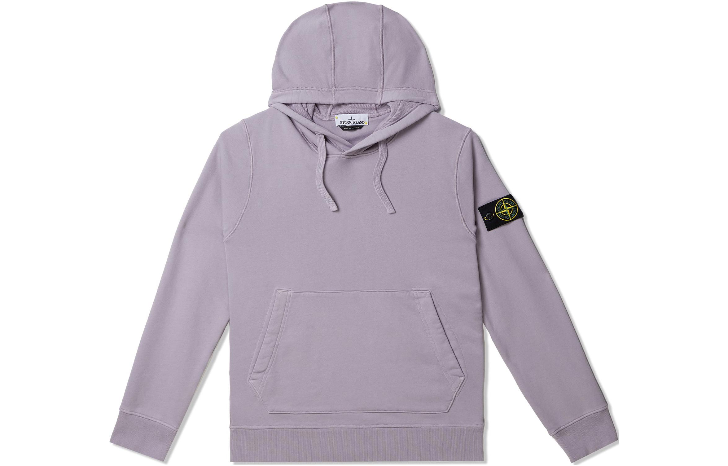 Stone Island Purple Hoodie  Long Sleeve Pullover with Logo Patch. 791564151-V0047 圖 2