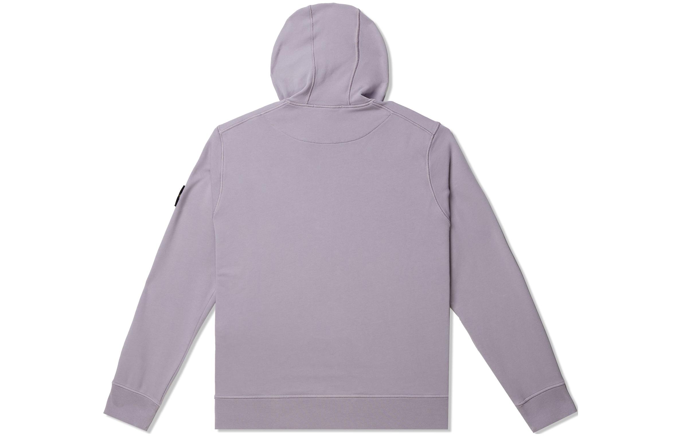 Stone Island Purple Hoodie  Long Sleeve Pullover with Logo Patch. 791564151-V0047 圖 3
