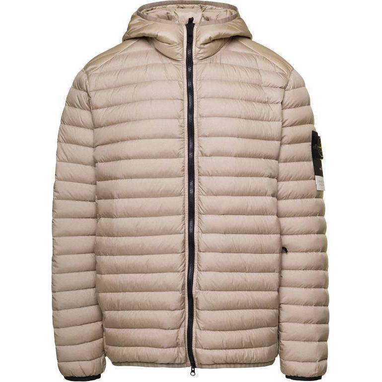 STONE ISLAND Quilted Down Hooded Jacket Unisex Sand Color 781540324-V0092