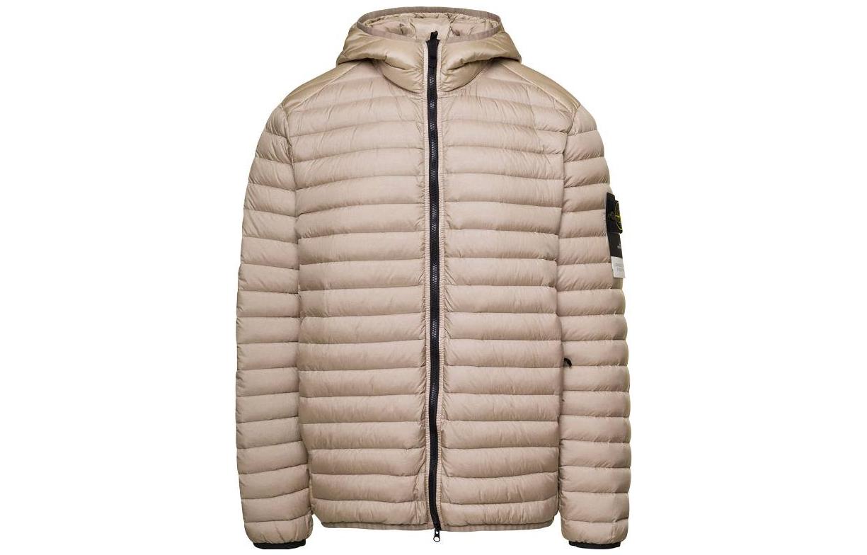 STONE ISLAND Quilted Down Hooded Jacket Unisex Sand Color 781540324-V0092 圖 2