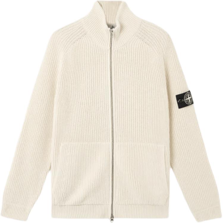 STONE ISLAND Raw Beauty Series  Knit Cardigan with Logo Patch. K2S155100013S00TA-V0093