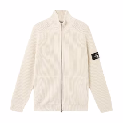 STONE ISLAND Raw Beauty Series Knit Cardigan with Logo Patch. K2S155100013S00TA-V0093