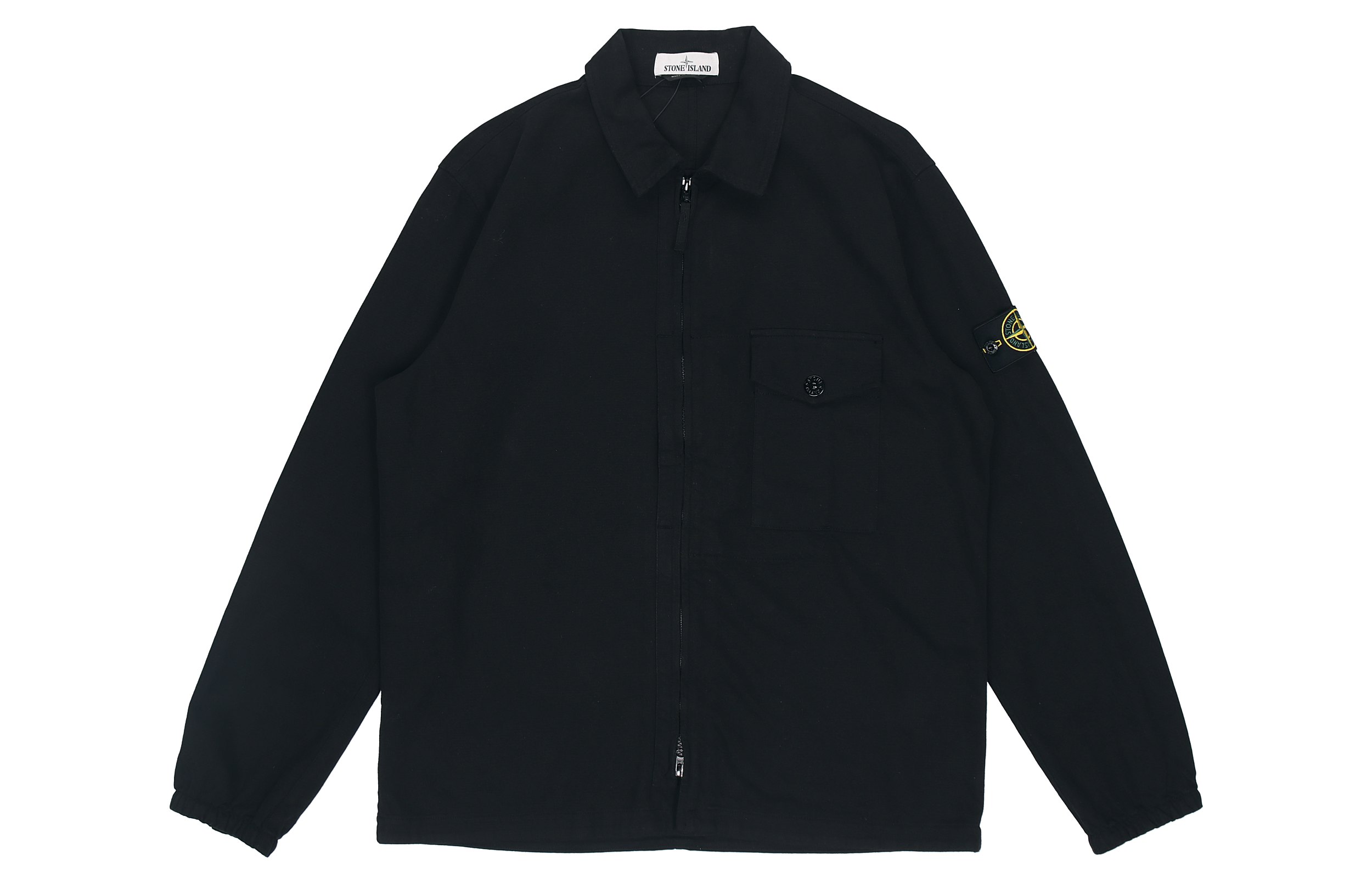 Stone Island Recycled Cotton Single Pocket Jacket Black  Outerwear 751510704-V0029 圖 4
