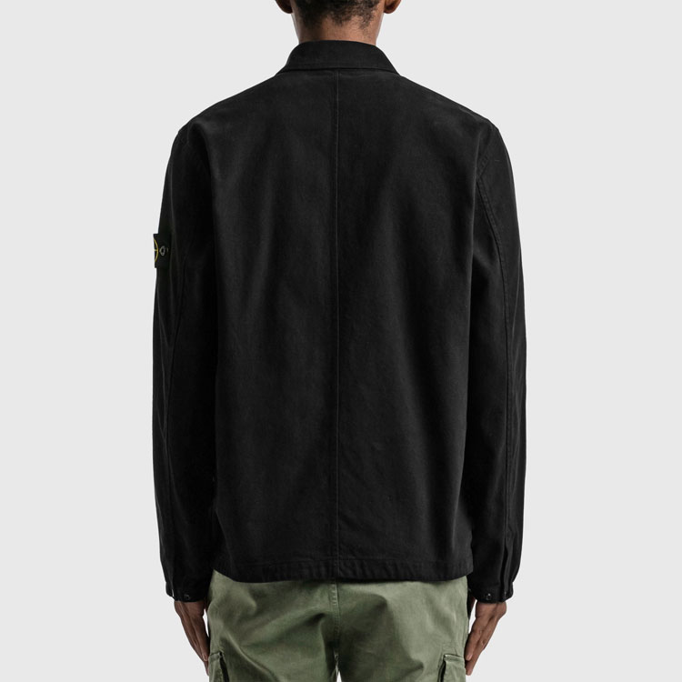 Stone Island Recycled Cotton Single Pocket Jacket Black  Outerwear 751510704-V0029 圖 8