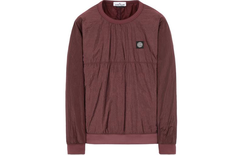Stone Island Red Crewneck Pullover Sweatshirt Casual Long Sleeve 711563036-V0011