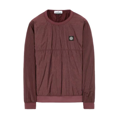 Stone Island Red Crewneck Pullover Sweatshirt Casual Long Sleeve 711563036-V0011