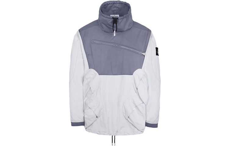 Stone Island Reflective Multi-Pocket Jacket Unisex Silver 681544999-V0047