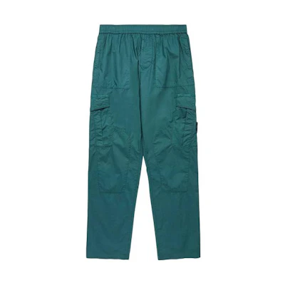 Stone Island Relaxed Logo Patch Casual Pants Men’s Dark Green. 781530803-V0053