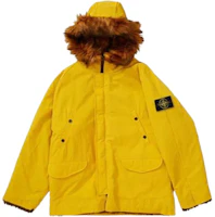 Stone Island Reversible Hooded Zipper Jacket Yellow 7625403S6-V0030 Stone Island Reversible Hooded Zipper Jacket Yellow 7625403S6-V0030