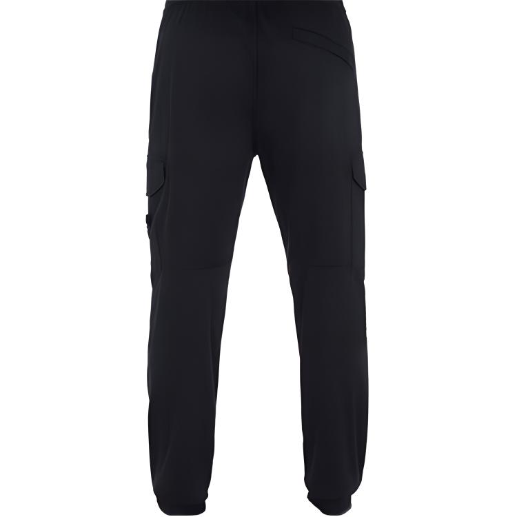 STONE ISLAND Satin Tapered Cargo Pants Unisex Black 721531403-V0029