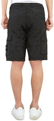 STONE ISLAND 皺皺棉短版工裝短褲 黑色 休閒運動穿搭 7215L1029-V0029 Purchase STONE ISLAND 皺皺棉短版工裝短褲 黑色 休閒運動穿搭 7215L1029-V0029