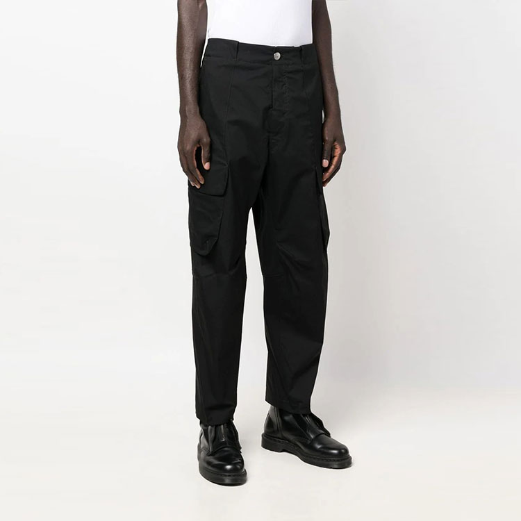 Purchase ストーンアイランド シャドウプロジェクト ブラックニットジョガーパンツ ポケット付き 771930417-V0029