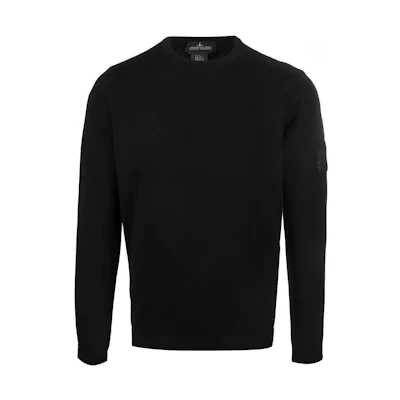 STONE ISLAND Shadow Project Black Logo Patch Long Sleeve Sweatshirt. 76195142H-V2029