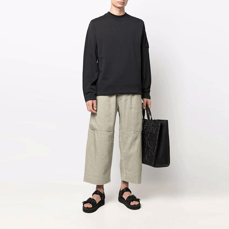 STONE ISLAND Shadow Project  Black Lyocell Blend Crewneck Sweatshirt 761960319-V0029 圖 3