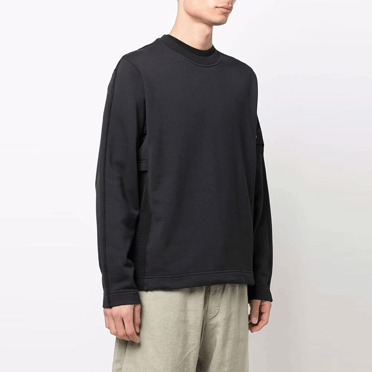 STONE ISLAND Shadow Project  Black Lyocell Blend Crewneck Sweatshirt 761960319-V0029 圖 4