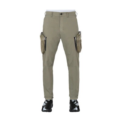 Stone Island Shadow Project Green Cargo Pants with Detachable Pockets. 711930308-V0054