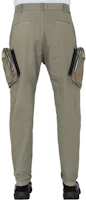 Lookbook Stone Island Shadow Project Green Cargo Pants with Detachable Pockets. 711930308-V0054