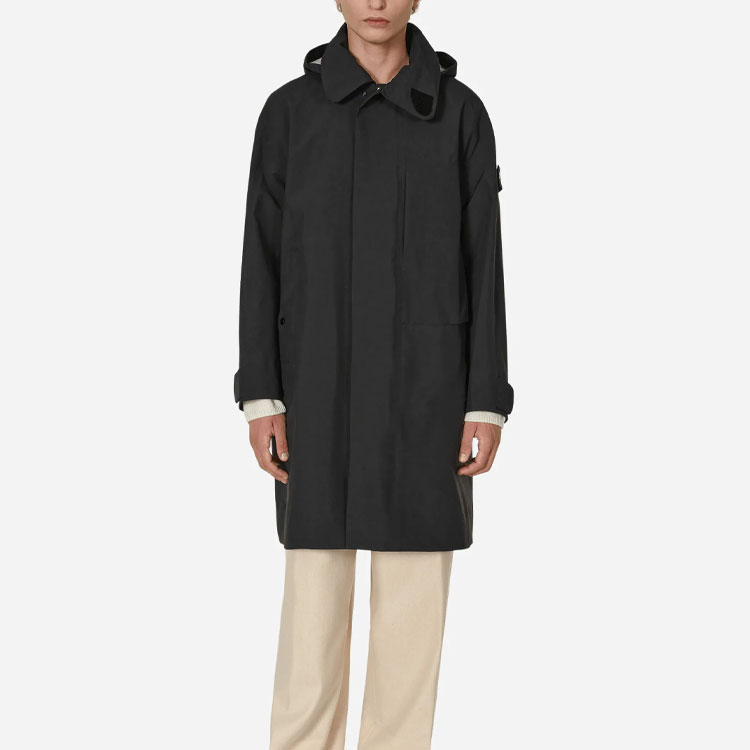 Stone Island Shadow Project Black Hooded Jacket Coat Medium Long Length 771970110-V0029 圖 4