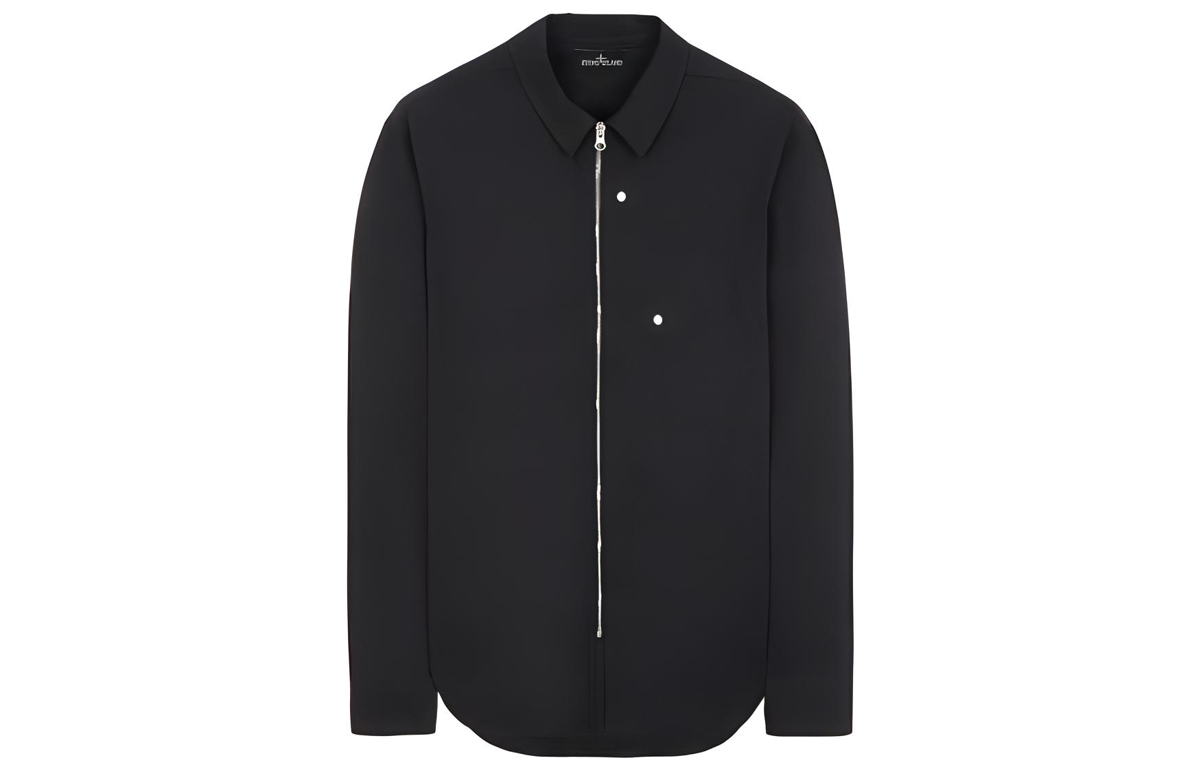 Stone Island Shadow Project Black Zip-Up Jacket for Men 771910417-V0029