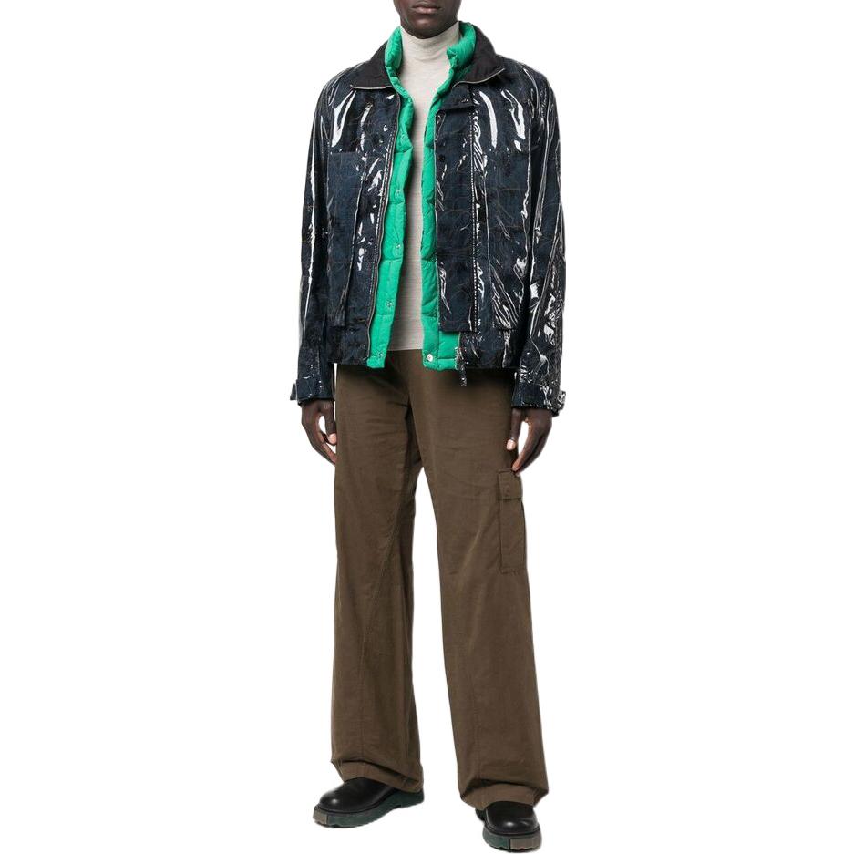 STONE ISLAND Shadow Project FW22 Midnight Blue Detachable Down Jacket & Vest Unisex. 771940616-V0029 圖 3