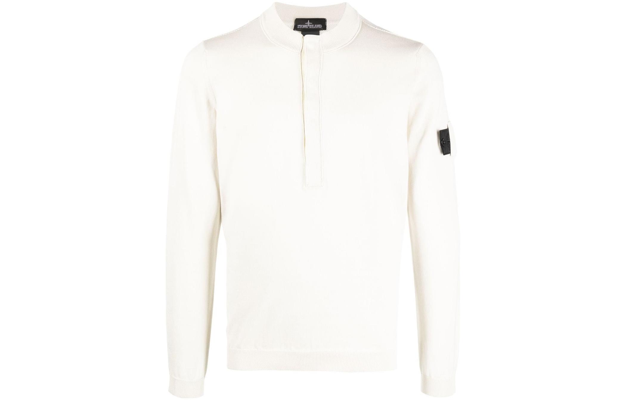 Stone Island Shadow Project Logo Crewneck Sweatshirt Men’s Off-White 76195062H-V2003
