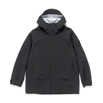 Stone Island Shadow Project Logo Zip-Up Hoodie Jacket Black Outerwear 771941220-V0029