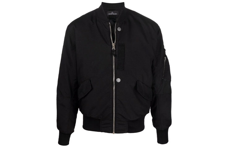 Stone Island Shadow Project Quilted Liner Bomber Jacket Black 751940706-V2029