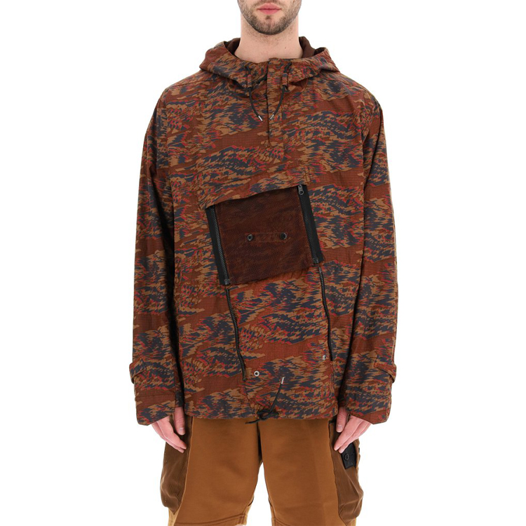 STONE ISLAND Shadow Project SS21 Abstract Print Orange Hooded Jacket Men. 741940103-V0077 圖 4