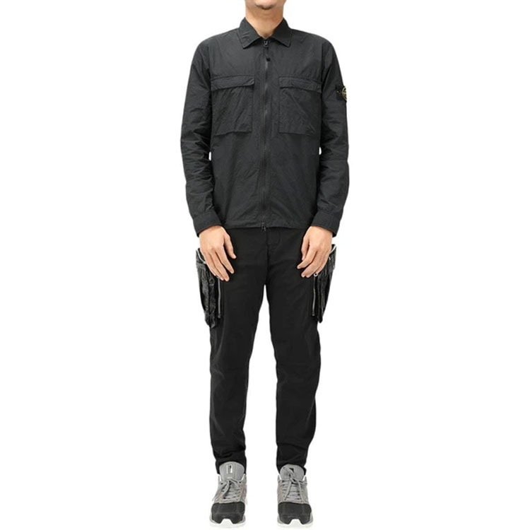 Purchase STONE ISLAND Shadow Project SS21 Seluar Cargo Lelaki dengan Poket Boleh Tanggal 711930308-V0029