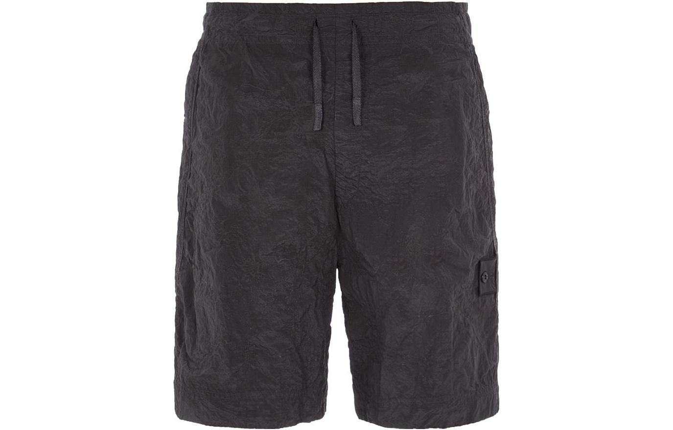 Order Stone Island Shadow Project SS23 壓紋尼龍印花泳褲 黑色 7819B0126-V2029