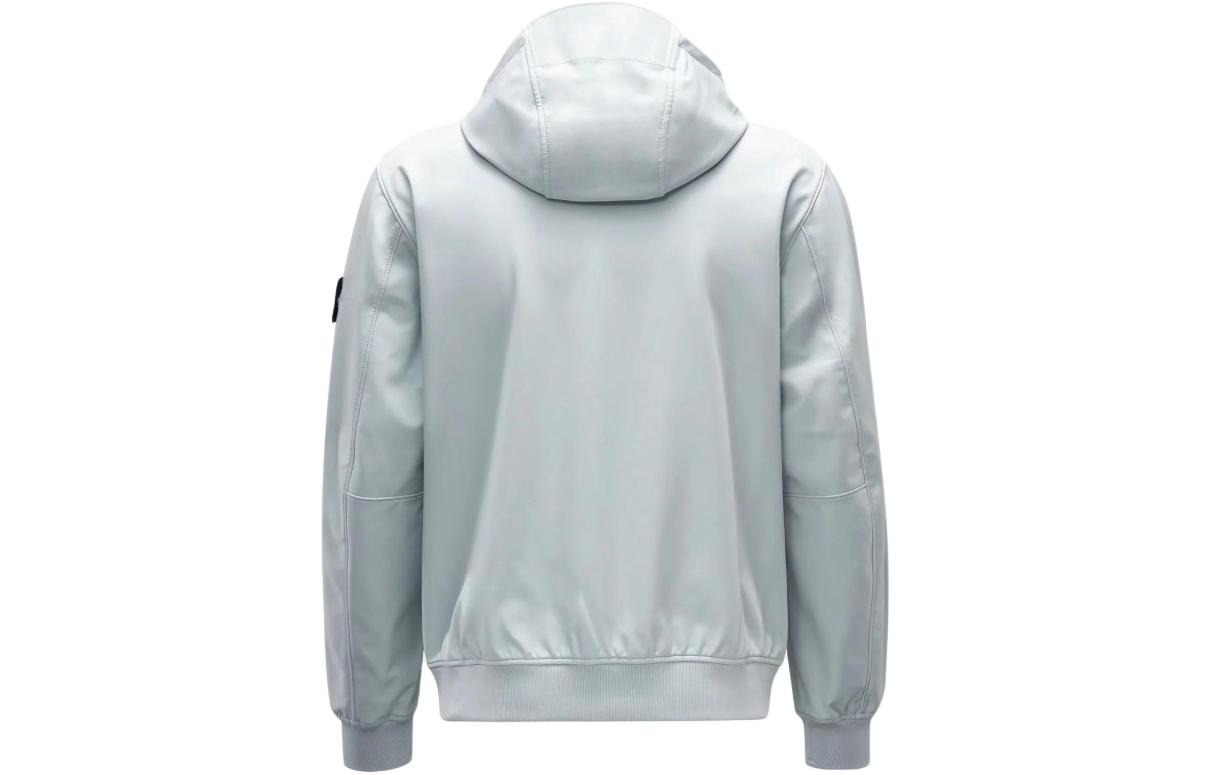 Stone Island Single-Breasted Casual Hooded Jacket Sky Blue 801540227-V0041 圖 3