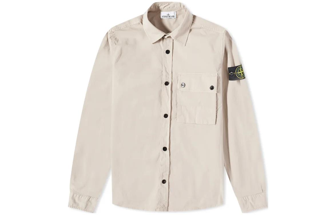 Stone Island Single Pocket Lightweight Jacket Gray ( Long Sleeve) 781511610-V0092